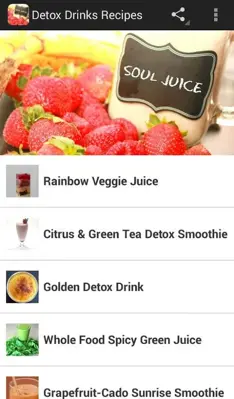 Detox Drinks Recipes android App screenshot 3