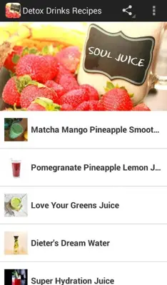 Detox Drinks Recipes android App screenshot 4